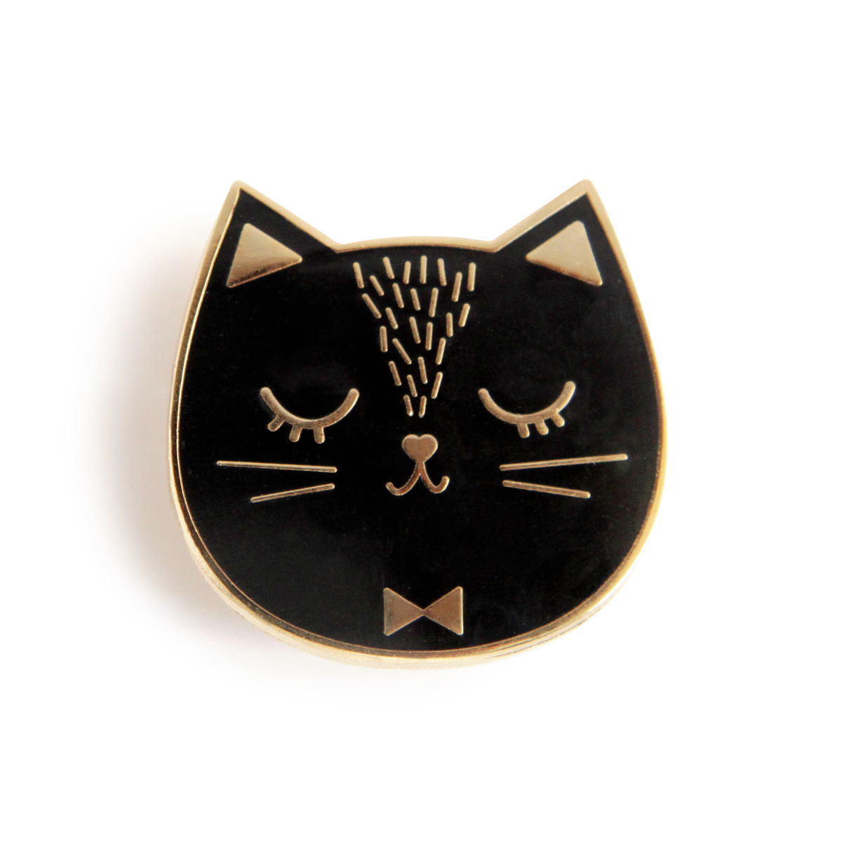 Pin S Emaille Chat Noir Fabrique En Espagne Collection De Pin S Zu