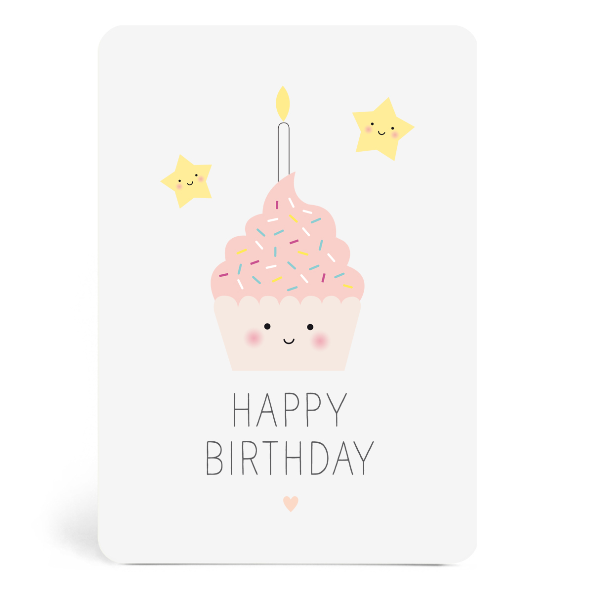 Carte Anniversaire Carte Cupcake Carte Happy Birthday Zu Boutique