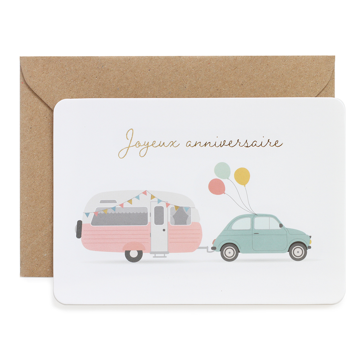 Happy Birthday Card Motorhome Printed In France Zu Shop